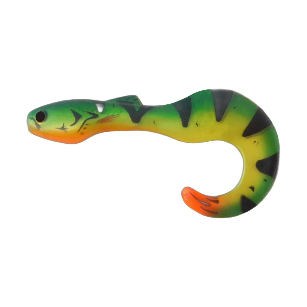 Shad Tail Black Fire Tiger