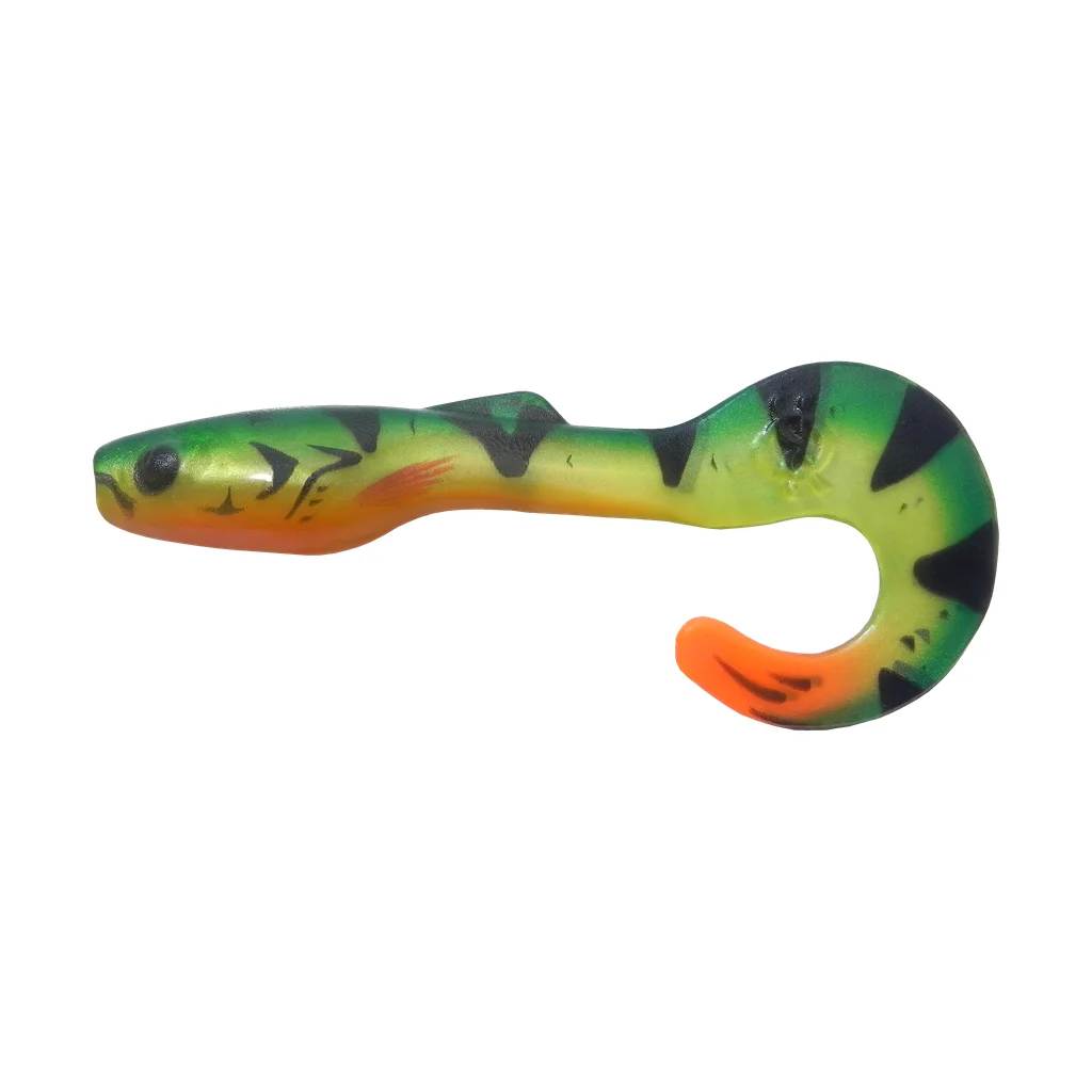 Shad Tail Black Fire Tiger